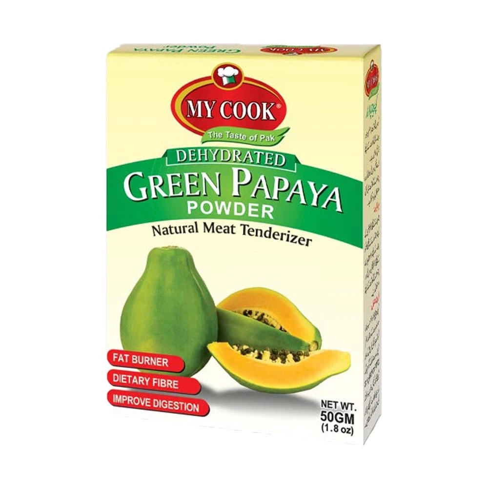 My Cook Dehydrated Green Papaya Powder Meat Tenderizer 50gm