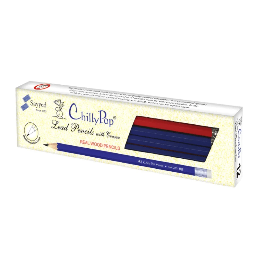 Sayyed Chilly Pop Lead Pencil With Eraser Pack