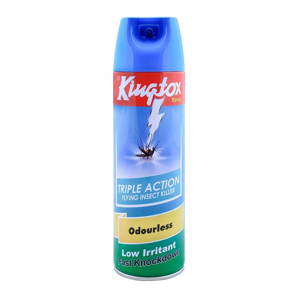 Kingtox Odourless Triple Action Flying Insect Killer Spray 300ml