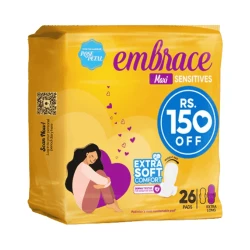 Embrace Sensitives Maxi Extra Long Pads 26 Pads