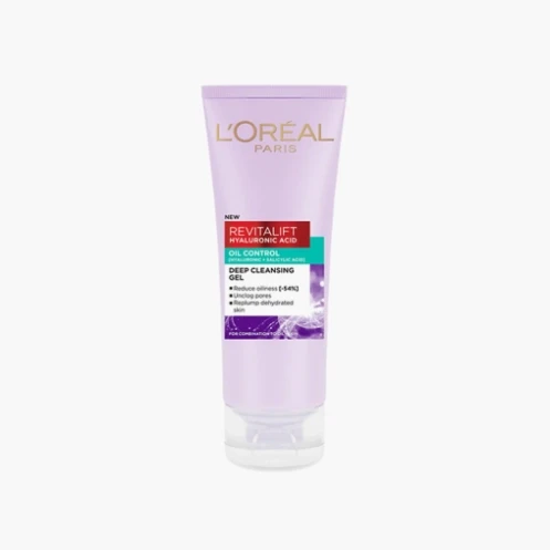 Loreal Paris Revitalift Hyaluronic Acid Oil Control Deep Cleansing Gel 100ml