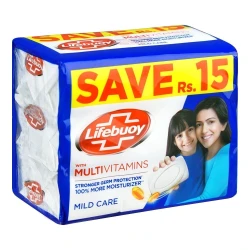 Lifebuoy Mild Care Soap 123g Trio Pack
