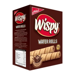 Hilal Wispy Chocolate Cream Wafer Rolls 24 Packs Box
