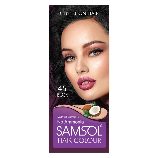Samsol No Ammonia Hair Colour 45 Black