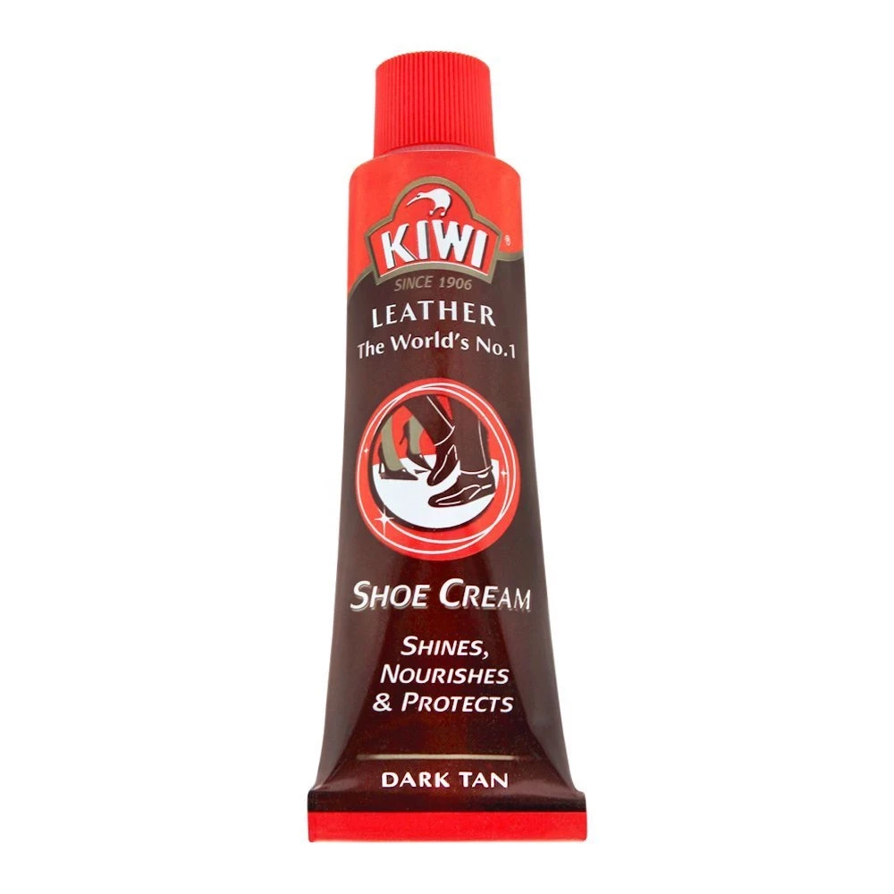Kiwi Shoe Cream Tube Dark Tan 45ml