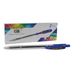 Piano Silk Needle ball Point Pens Blue