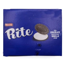Bisconi Rite Rich Chocolate Biscuits With Vanilla Cream 12 Packs Box