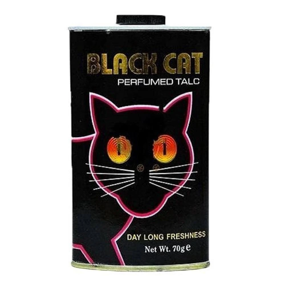 Black Cat Perfumed Talcum Powder 70gm
