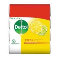 Dettol Fresh Antibacterial Bar Soap 4 in 1 Pack 110gm