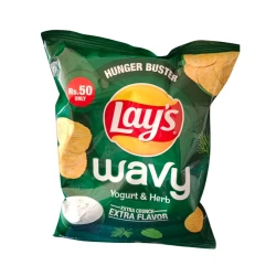 Lays Wavy Yogurt & Herb Extra Cruch Rs. 50