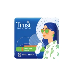 Trust Maxi Thick Extra Long Sanitary Napkins 8 Pcs