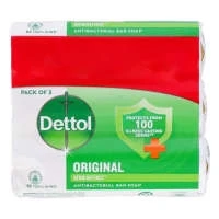 Dettol Original Antibacterial Bar Soap 3 in 1 Pack 110gm
