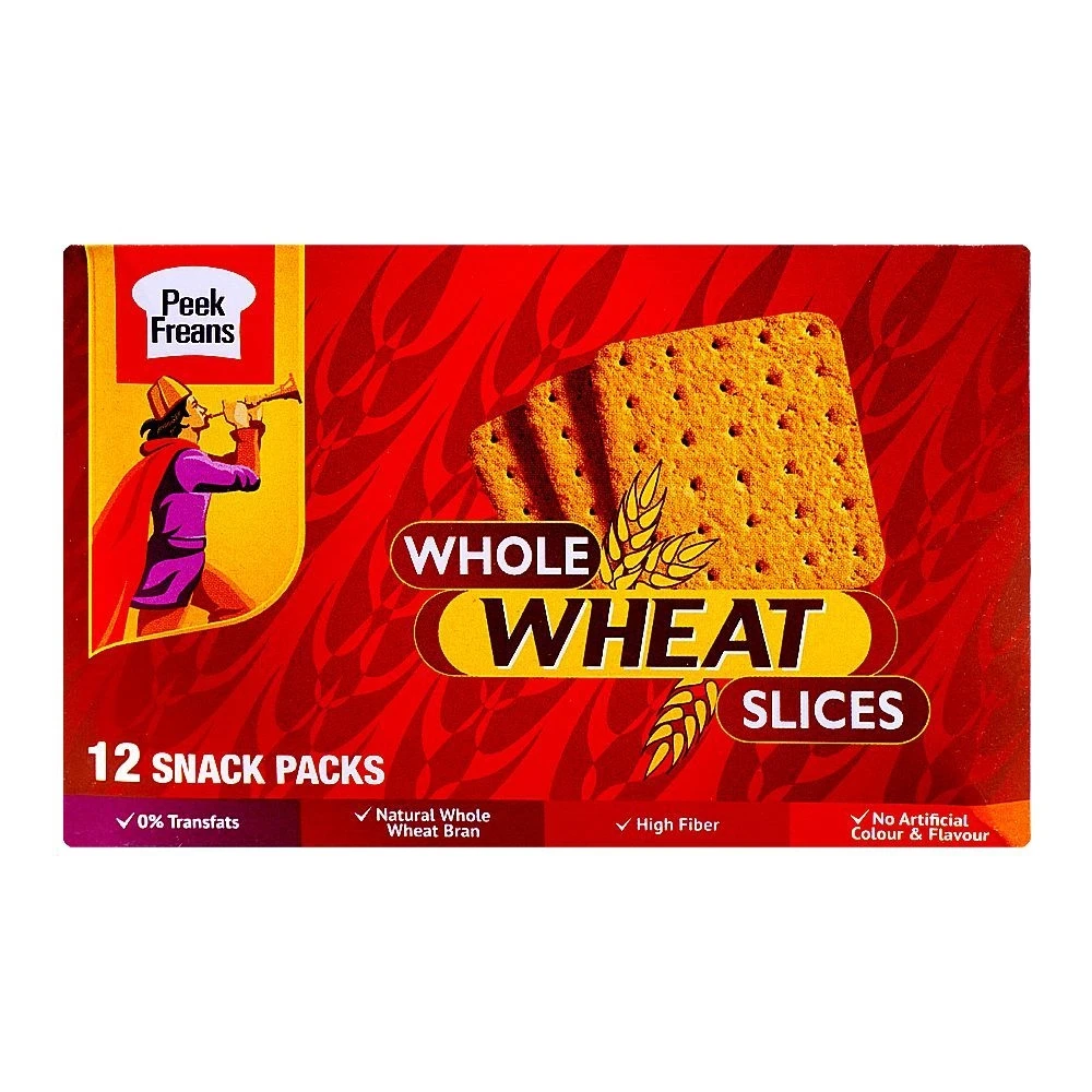 Peek Freans Whole Wheat High Fiber Slices 12 Snack Pack