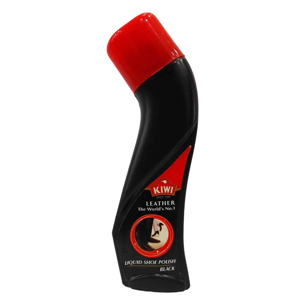 Kiwi Liquid Shoe Polish Black 75ml