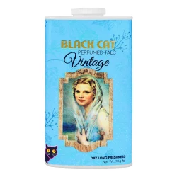 Black Cat Perfumed Talcum Vintage 70g