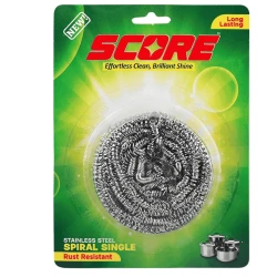 Score Stainless Steel Spiral Single, 1-Pack Small