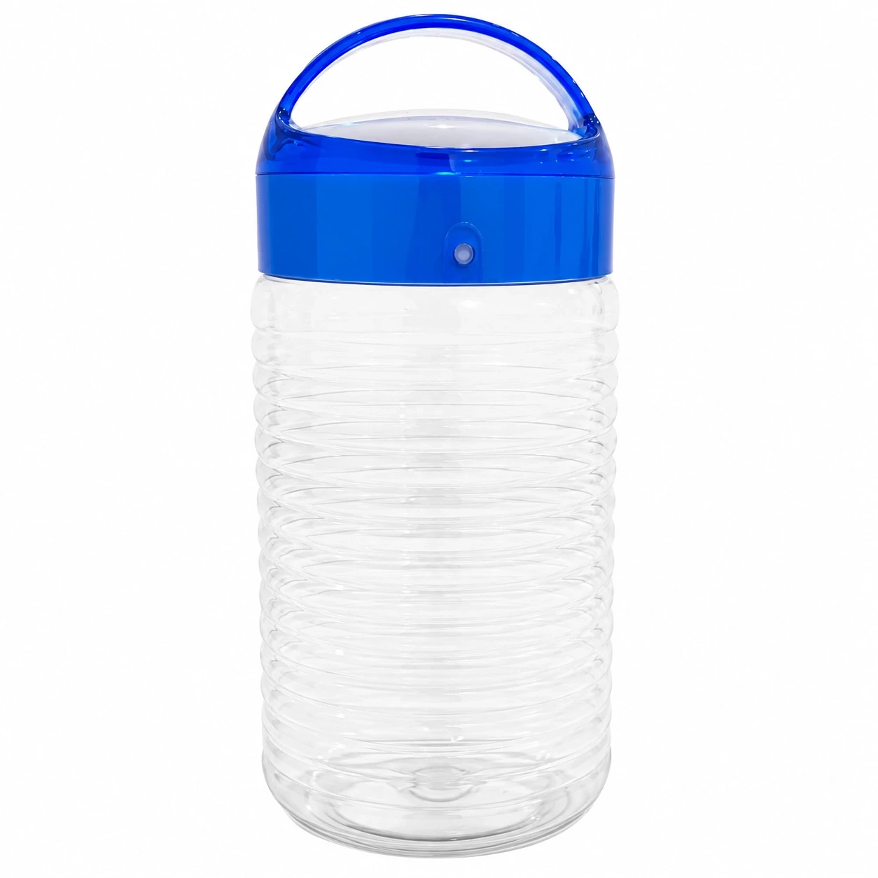 Plastic Storage Jar with Handle & Lid Large