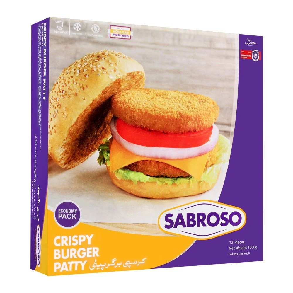 Sabroso Crispy Burger Patty 1000gm