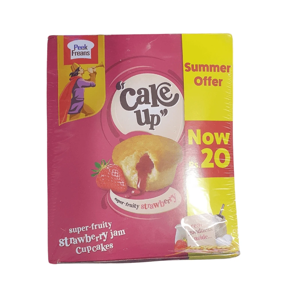 Peek Freans Cake Up Super Fruity Strawberry Cake 12 Cakes Box