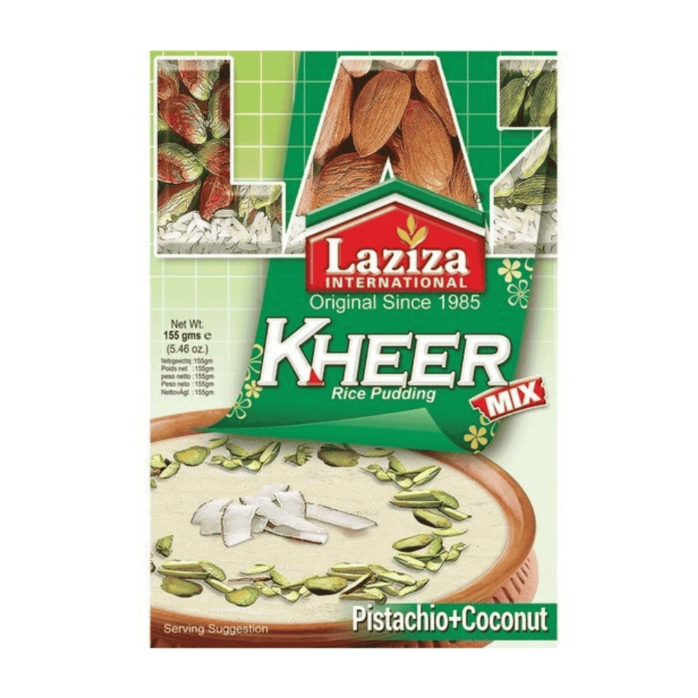 Laziza Kheer Mix Pistachio + Coconut Rice Pudding 155g