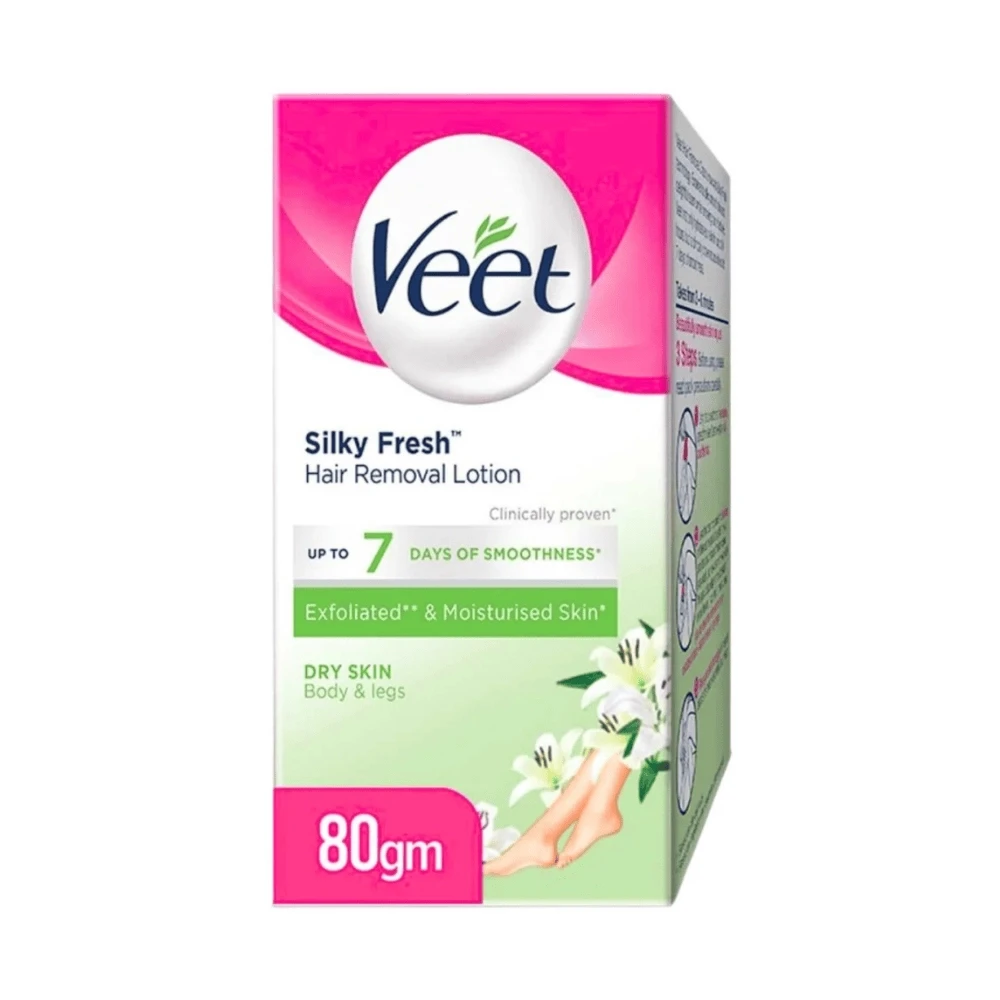 Veet Silky Fresh Hair Removal Lotion For Dry Skin 80g