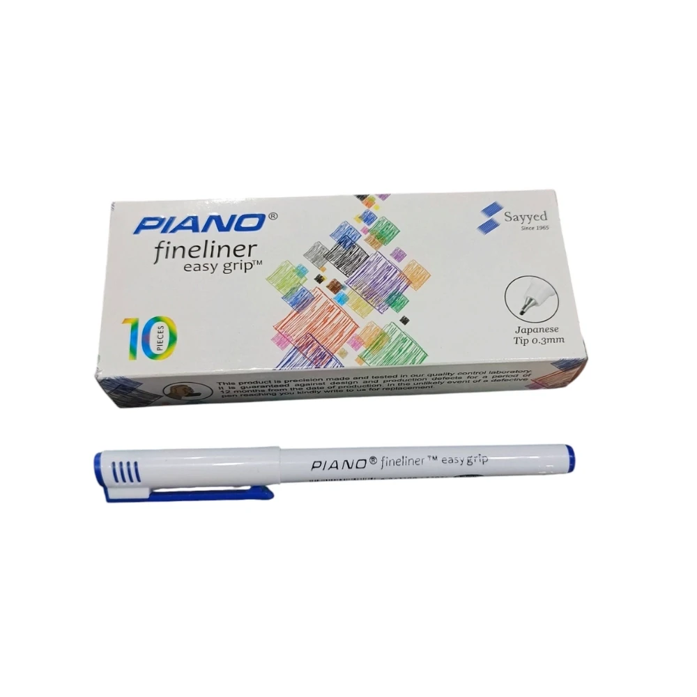 Piano Fineliner Easy Grip Pointer Green 10 Pcs