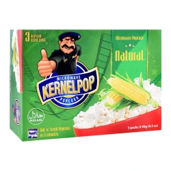 Kernelpop Popcorn Natural 90gm x 3 Packs