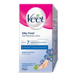 Veet Silky Fresh Sensitive Skin Hair Removal Lotion 80gm